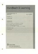 49. Ergänzungslieferung - Handbuch E-Learning