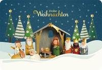 Postkarte. Frohes Fest / Weihnachten / Quer