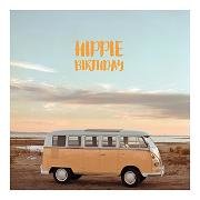 Mini-Doppelkarte / VW Bus Hippie Birthday