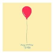 Postkarte / Ballon Geburtstag