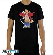 ONE PIECE - T-shirt 'Luffy New World' man SS black - basic