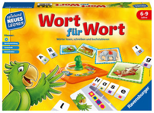 Ravensburger 24955 - Wort für Wort - Spielen und Lernen für Kinder, Lernspiel für Kinder von 6-9 Jahren, Spielend Neues Lernen für 1-4 Spieler