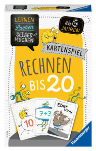 Ravensburger 80349 - Lernen Lachen Selbermachen: Rechnen bis 20, Kinderspiel ab 6 Jahren, Lernspiel für 1-5 Spieler, Kartenspiel, Mathematik