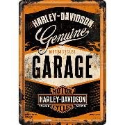 Blechpostkarten. Harley-Davidson Garage