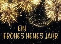 Postkarte. Frohes neuesJahr (Feuerwerk)