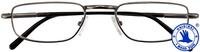 Brille. DOCKER G8800 gun Metallbrille mit Federscharnier +1.50 dpt