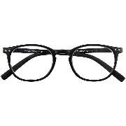 Brille. JUNIOR G35400 schwarz +1.00 dpt. Panto-Kunststoffbrille mit passendem Etui
