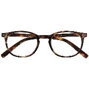 Brille. JUNIOR G35500 havanna +1.00 dpt. Panto-Kunststoffbrille mit passendem Etui