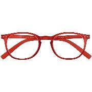 Brille. JUNIOR G35600 rot Panto-Kunststoffbrille mit passendem Etui +2.00 dpt