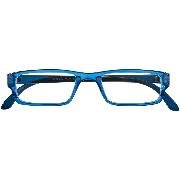 Brille. ACTION G49500 blau-kristall Kunststoff-Halbbrille +1.00 dpt