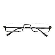 Brille. GEORGE G50400 antik-gun Nylorbrille mit Federtechnik und Magnetetui +3.00 dpt