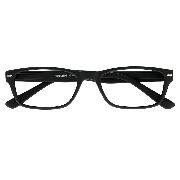 Brille. FEELING, G15500, schwarz, +2.00 dpt. Kunststoffbrille