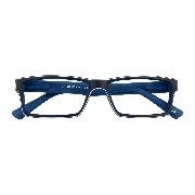 Brille. CAPRI G53000, blau, +2.00 dpt, Kunststoffbrille mit Federscharnier, Softetui