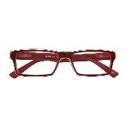 Brille. CAPRI G53100, rot, +2.00 dpt, Kunststoffbrille mit Federscharnier, Softetui