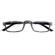 CLEVER 2 G62200 grau Kunststoffbrille im Holzdesign +1.00 dpt