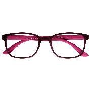 Brille. RELAX, G63800, rot-pink, Kunststoffbrille mit Federtechnik, +2.50 dpt