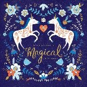 Doppelkarte. Indigo Dreams - Birthday Unicorns On Blu