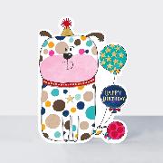 Doppelkarte. Cookie Cutters / Happy Birthday - Dog / Gestanzt
