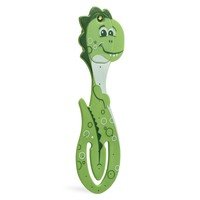 Flexilight Pals Leselicht (Dino) - grün - 2 in 1 Leselampe & Lesezeichen - LED Leselicht - Geschenk für Leser, Buchliebhaber - Deutsche Ausgabe