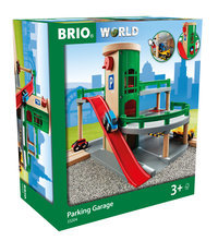 BRIO World 33204 Parkhaus, Straßen & Schienen - Eisenbahnzubehör für die BRIO Holzeisenbahn - Empfohlen für Kinder ab 3 Jahren