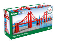 BRIO World 33683 Hängebrücke - Eisenbahnzubehör Holzeisenbahn - Kleinkinderspielzeug empfohlen für Kinder ab 3 Jahren