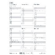 Biella Tafelkalender 21x29,7 cm, ½ Jahr pro Seite, d/f 2025
