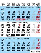 3-Monatskalender BLAU 2025