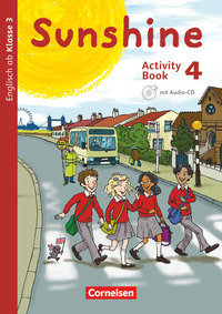 Sunshine, Englisch ab Klasse 3 - Allgemeine Ausgabe 2015, 4. Schuljahr, Activity Book, Mit Audio-CD, Minibildkarten und Faltbox