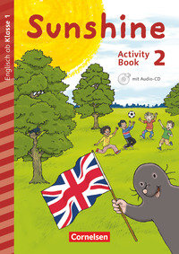 Sunshine, Early Start Edition - Ausgabe 2015, 2. Schuljahr, Activity Book mit Audio-CD, Minibildkarten und Faltbox
