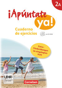 ¡Apúntate!, ¡Apúntate ya! - Differenzierende Schulformen - Ausgabe 2014, Band 2A, Cuaderno de ejercicios mit CD-Extra mit eingelegtem Förderheft, Audio-CD und CD-ROM auf einem Datenträger