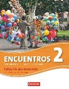 Encuentros, Método de Español, 3. Fremdsprache - Edición 3000, Band 2, Folien für den Unterricht im Ordner, Mit Handreichungen und Kopiervorlagen