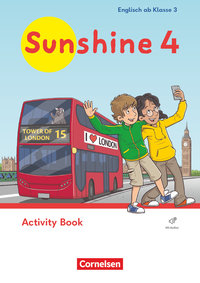 Sunshine, Englisch ab Klasse 3 - Ausgabe 2023, 4. Schuljahr, Activity Book, Mit Audios (Webcode)