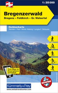 Kümmerly+Frey Outdoorkarte Österreich 1 Bregenzerwald 1:35.000. 1:35'000