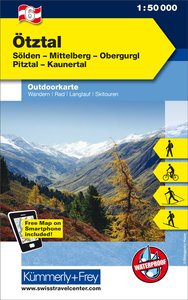 Kümmerly+Frey Outdoorkarte Österreich 6 Ötztal 1:50.000. 1:50'000