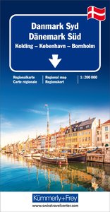 Kümmerly+Frey Regional-Strassenkarte Dänemark Süd 1:200.000. 1:200'000