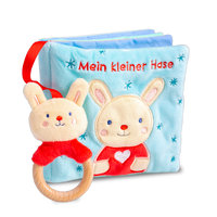 Mein liebstes Kuschelbuch mit echtem Holzbeißring. Mein kleiner Hase