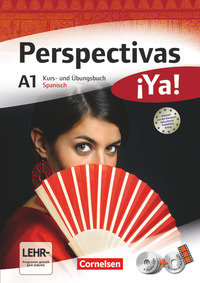 Perspectivas ¡Ya!, Spanisch für Erwachsene, Aktuelle Ausgabe, A1, Kurs- und Übungsbuch mit Vokabeltaschenbuch und Lösungsheft, Mit drei CDs sowie einer DVD