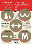 Tinto Sprachlesebuch 2-4, Neubearbeitung 2019, 2.-4. Schuljahr, Tafelmagnete Rechtschreibstrategien, 5 Magnete mit den STARK-Symbolen