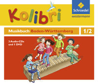 Kolibri - Das Musikbuch 1 / 2. Hörbeispiele 4 Audio-CDs + eine Tanz-DVD. Baden-Württemberg