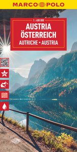 MARCO POLO Reisekarte Österreich 1:400.000. 1:400'000