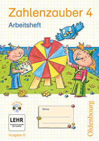 Zahlenzauber, Mathematik für Grundschulen, Ausgabe G für Baden-Württemberg, Hessen, Rheinland-Pfalz und Saarland - 2010, 4. Schuljahr, Arbeitsheft mit CD-ROM und eingelegten Lösungen