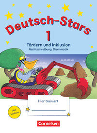 Deutsch-Stars, Allgemeine Ausgabe, 1. Schuljahr, Fördern und Inklusion, Übungsheft, Mit Lösungen