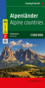 Alpenländer, Straßenkarte 1:500.000, freytag & berndt. 1:500'000