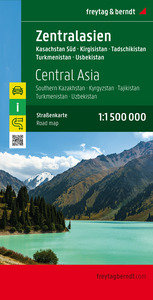Zentralasien - Kasachstan Süd - Kirgisistan - Tadschikistan -Turkmenistan - Usbekistan, Autokarte 1:1,5 Mio. 1:1'500'000