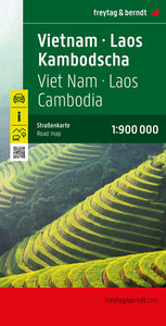 Vietnam - Laos - Kambodscha, Straßenkarte 1:900.000, freytag & berndt. 1:900'000