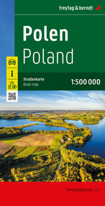 Polen, Straßenkarte 1:500.000, freytag & berndt. 1:500'000