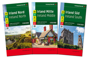 Irland, Straßen- und Freizeitkarten-Set 1:150.000, freytag & berndt. 1:150'000