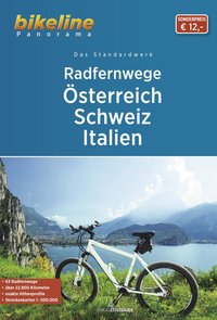 Radfernwege Österreich, Schweiz, Italien. 1:500'000