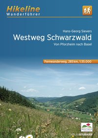 Fernwanderweg Westweg Schwarzwald. 1:35'000