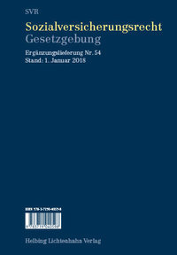 Gesetzgebung 54 - Sozialversicherungsrecht